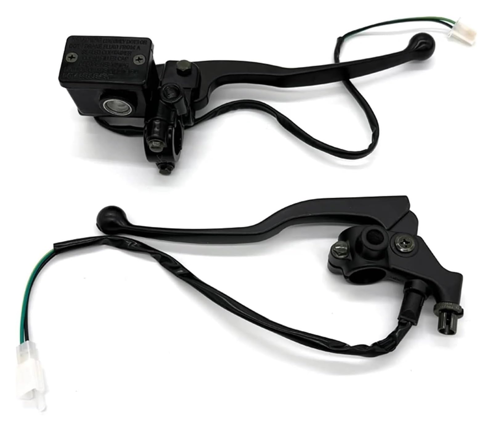 Bremshebel Motorrad Für Ya&maha 125ccm YBR 125 Motorrad Links Rechts Griff Vorderradbremse Kupplung Haupthebel Hydraulikpumpe(1 Pair) von FNCVTM