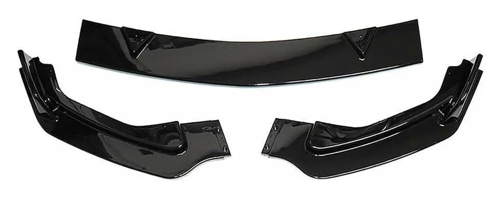 Front Stoßstange Für Infiniti Q50 2014-2017 Nicht Sport Lip Spoiler Carbon Fiber Splitter Protector Modifikation Teil Auto Vorderen Stoßfänger(Glossy Black) von FNCVTM