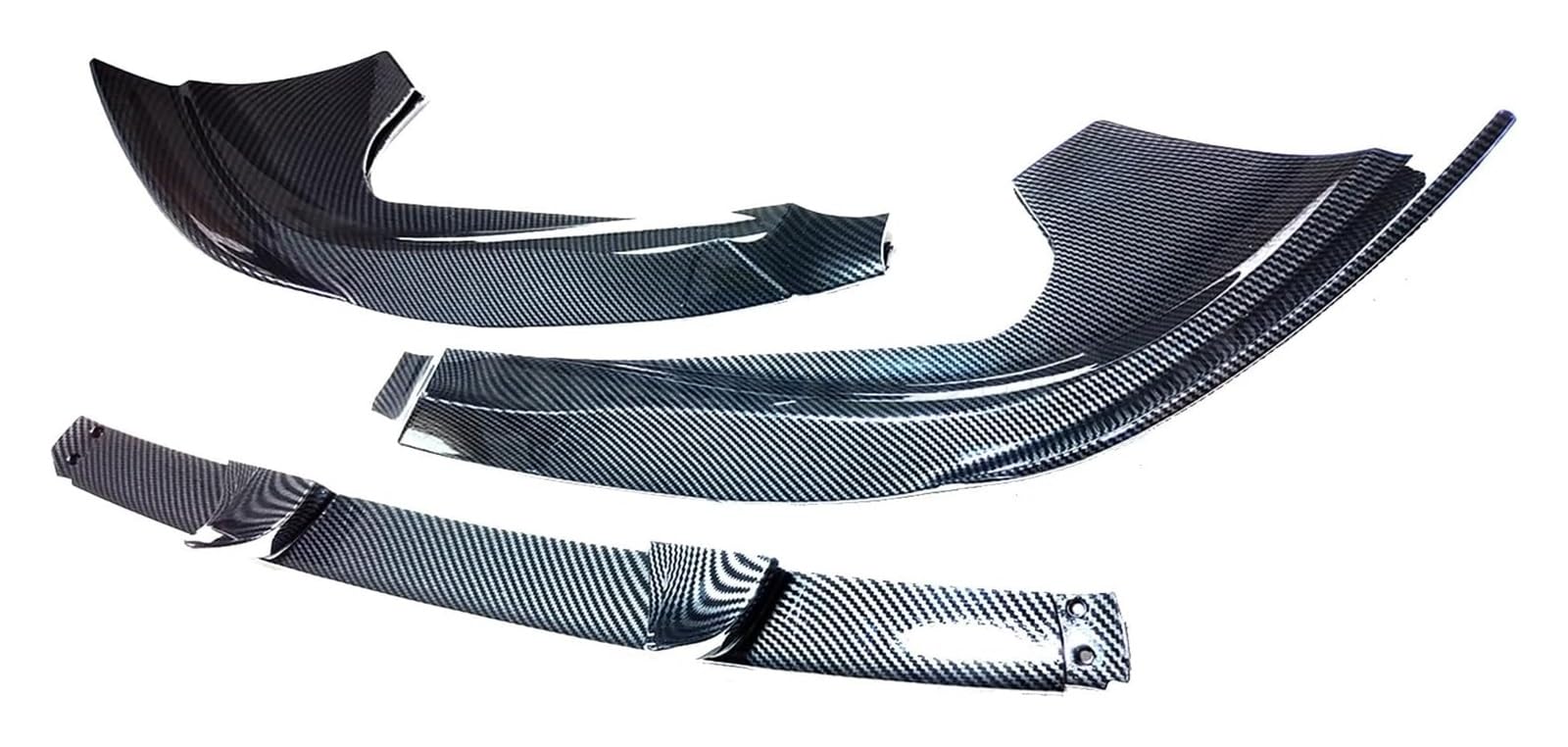 Front Stoßstange Für Je&ep Für Grand Für Cherokee Für SRT Für SRT8 2012-2016 Carbon Fiber Style Glossy Black Matte Splitter Auto Frontstoßstangenspoiler(Carbon Fiber) von FNCVTM