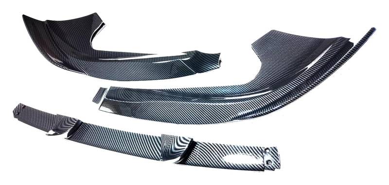 Front Stoßstange Für Je&ep Für Grand Für Cherokee Für SRT Für SRT8 2012-2016 Carbon Fiber Style Glossy Black Matte Splitter Auto Frontstoßstangenspoiler(Carbon Fiber) von FNCVTM