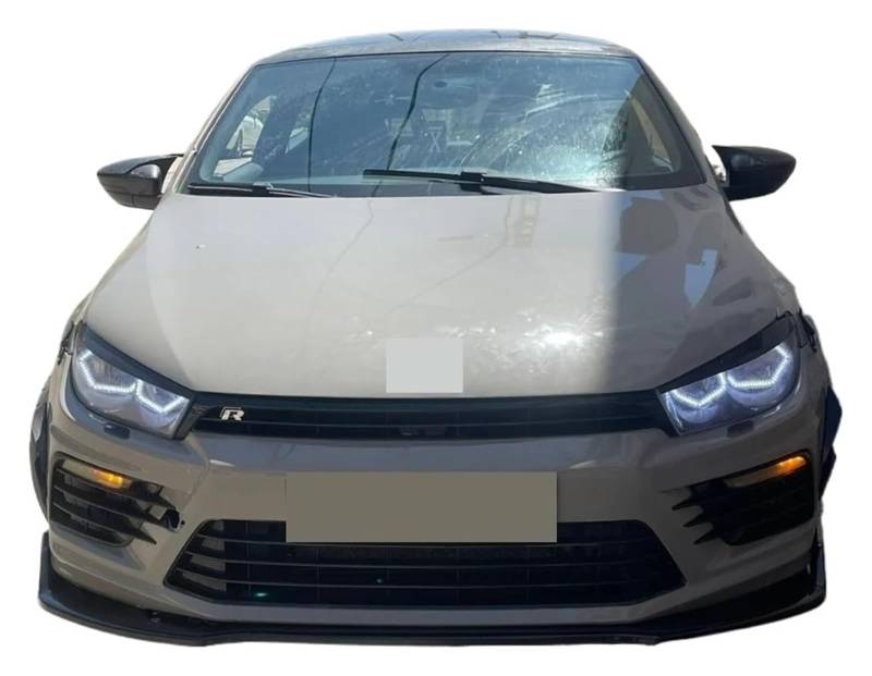 Front Stoßstange Für VW Für Scirocco 2014-2022 Spoiler Lip Set Body Kit Splitter Diffusor Sport 3 Pcs Auto Vorderen Stoßfänger von FNCVTM