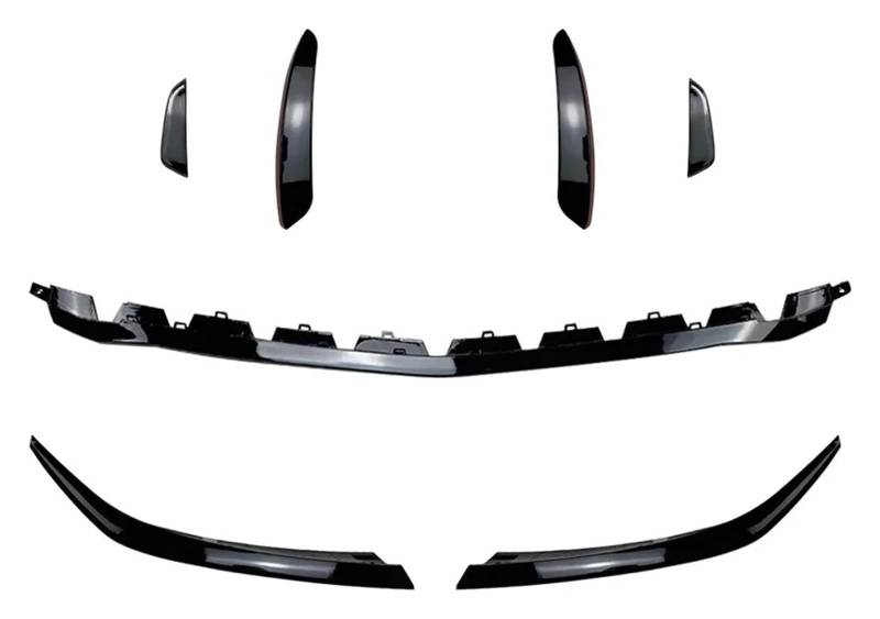 Für B&ENZ A-Klasse W177 A180 A200 A220 A35 Für AMG 2018-2024 Canards Diffusor Seitensplitter Spoilerlippensatz Auto Frontstoßstange Front Stoßstange von FNCVTM
