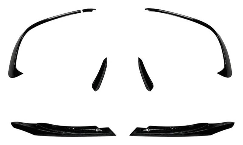 Für B&ENZ W176 A200 A250 A45 Für AMG Für Fließheck Für Sport 2016-2018 Spoilerlippensatz Entlüftungsöffnungen 9 Teilige Auto Frontstoßstange Front Stoßstange von FNCVTM