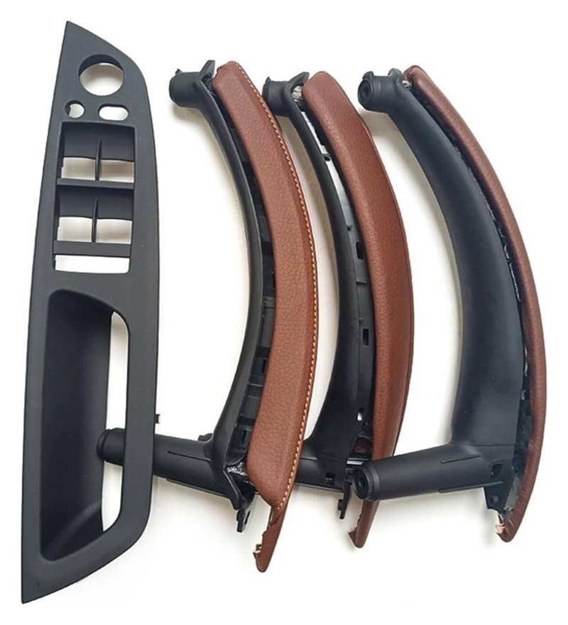 Für BM&W Für X5 Für X6 E70 E71 2007-2014 7 Teiliges Set LHD RHD Auto Innentür Fenster Schalttafel Zuggriffabdeckung Auto Innenraum(LHD Set Brown) von FNCVTM