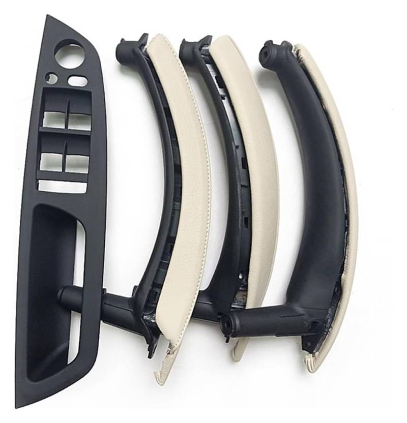 Für BM&W Für X5 Für X6 E70 E71 2007-2014 7 Teiliges Set LHD RHD Auto Innentür Fenster Schalttafel Zuggriffabdeckung Auto Innenraum(LHD Set Creamy) von FNCVTM