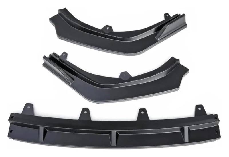 Für T&oyota Für Camry 9 2024 ABS Glanz Schwarz Carbon Look Spoiler Lip Set Splitter Refit 3PCS Auto Frontstoßstange Front Stoßstange von FNCVTM