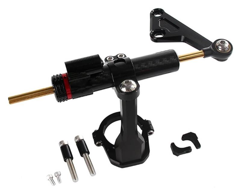 Lenkungsdämpfer Stabilisator Für KY525X Für KY500X 2020 2021 2022 Motorräder Einstellbare Lenkung Stabilisator Dämpfer Montage Halterung Adapter Kit(996) von FNCVTM