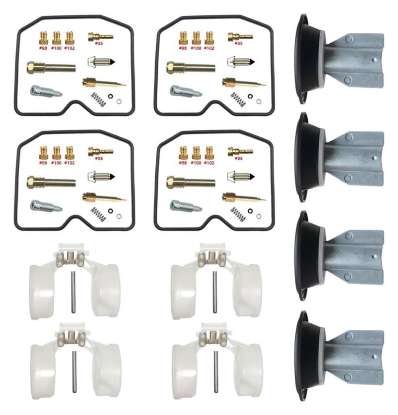Vergaser Reparatursatz Für Suzuki Für Bandit 600 GSF600S GSF600T GSF600 V/W/X 1995-1999 Motorrad Vergaser Reparatur Float Teile Carb Rebuild Kits von FNCVTM