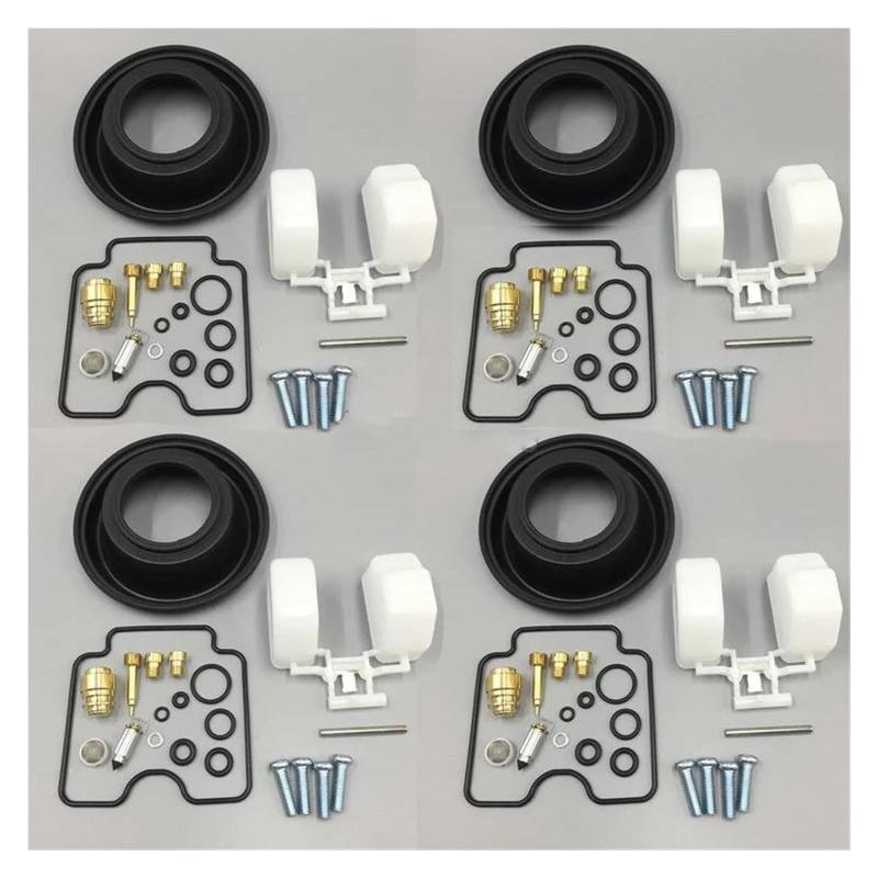 Vergaser Reparatursatz Für Suzuki GSX750F Für Katana 1998-2006 GSF1200 Für Bandit 2001-2006 Motorrad Vergaser Membran Dichtung Teile Carb Rebuild Kits(4 Set a) von FNCVTM