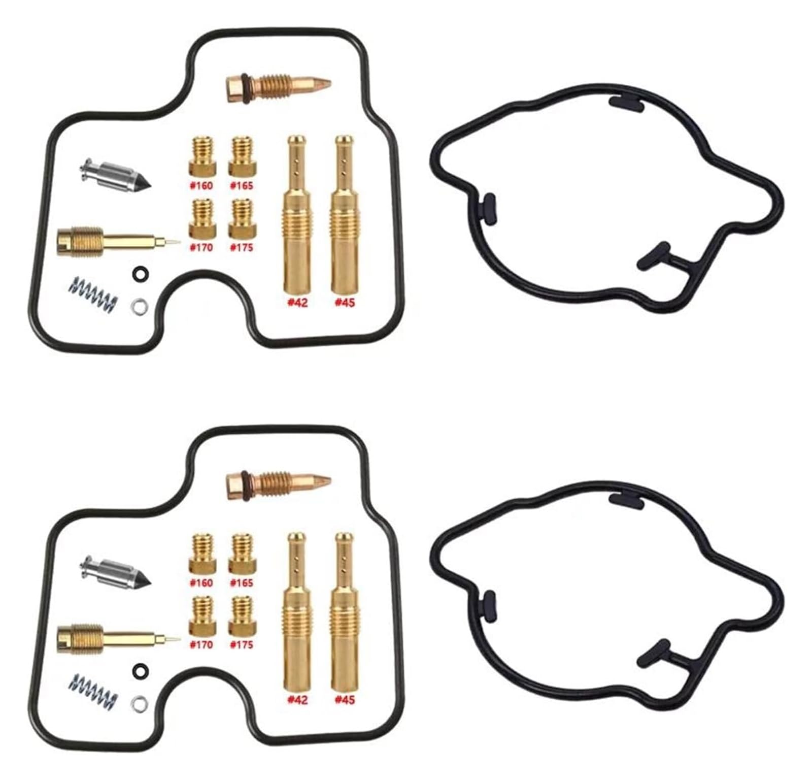 Vergaser Reparatursatz Für Varadero XL1000V SD01 SD02 1999-2006 Motorrad Vergaser Reparatur Carb Reparatur Membran Float Teile Rebuild Kits(Black 2) von FNCVTM