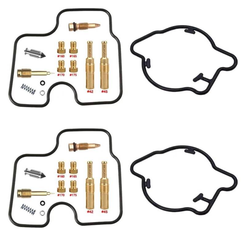 Vergaser Reparatursatz Für Varadero XL1000V SD01 SD02 1999-2006 Motorrad Vergaser Reparatur Carb Reparatur Membran Float Teile Rebuild Kits(Black 2) von FNCVTM