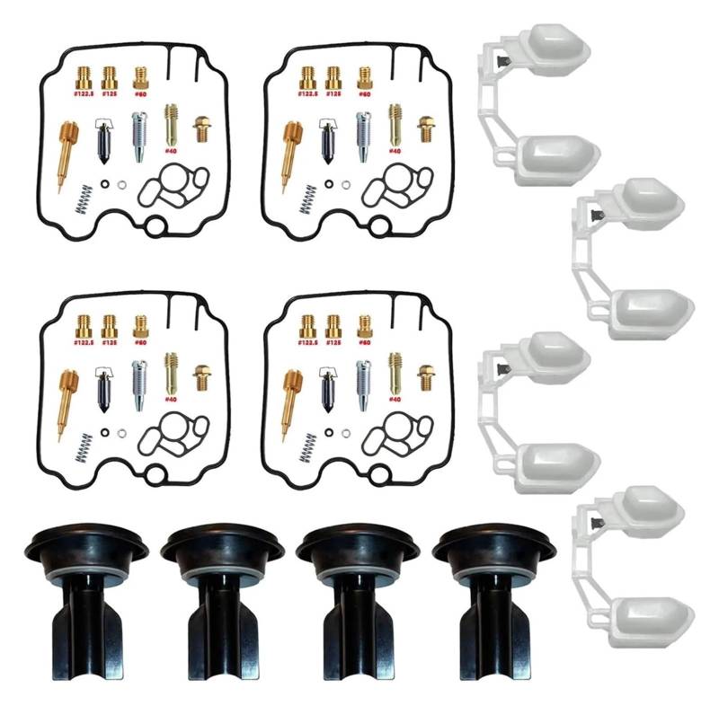 Vergaser Reparatursatz Für Y&amaha FZR1000 Für EXUP 1989 1990 1991 1992 1993 1994 1995 Motorradvergaser-Umbauwerkzeug Ersatzteile(X3) von FNCVTM