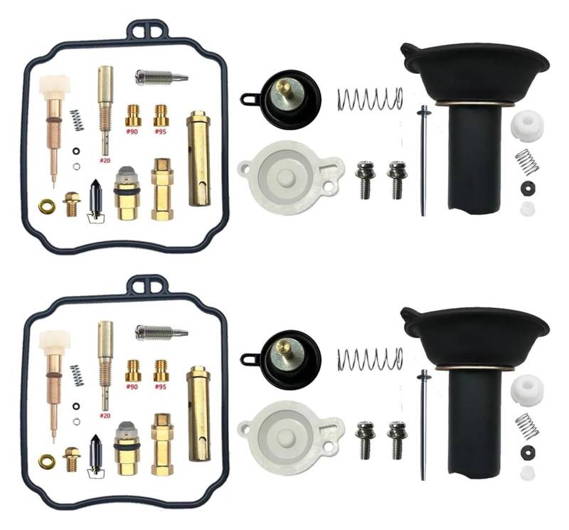 Vergaser Reparatursatz Für Y&amaha Für V-Star Für DRAGSTAR XVS650 Motorradvergaser Carb Reparatur Schwimmermembran Aircut Drosselschraube Ersatz(Color 8) von FNCVTM