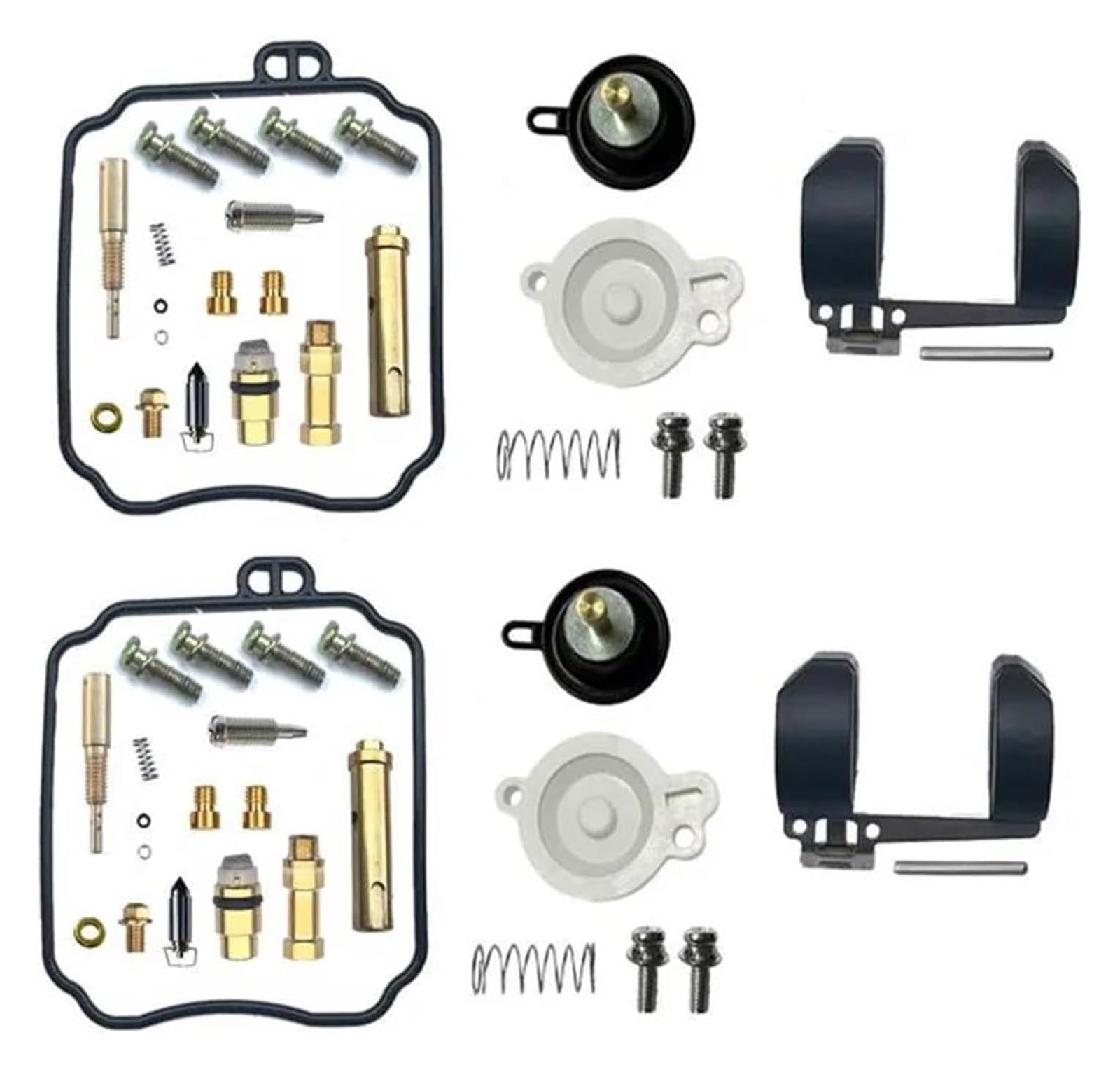Vergaser Reparatursatz Für Y&amaha Für V-Star Für DRAGSTAR XVS650 XVS 650 Motorrad Carb Float Membran Aircut Drosselschraubensatz(X1) von FNCVTM