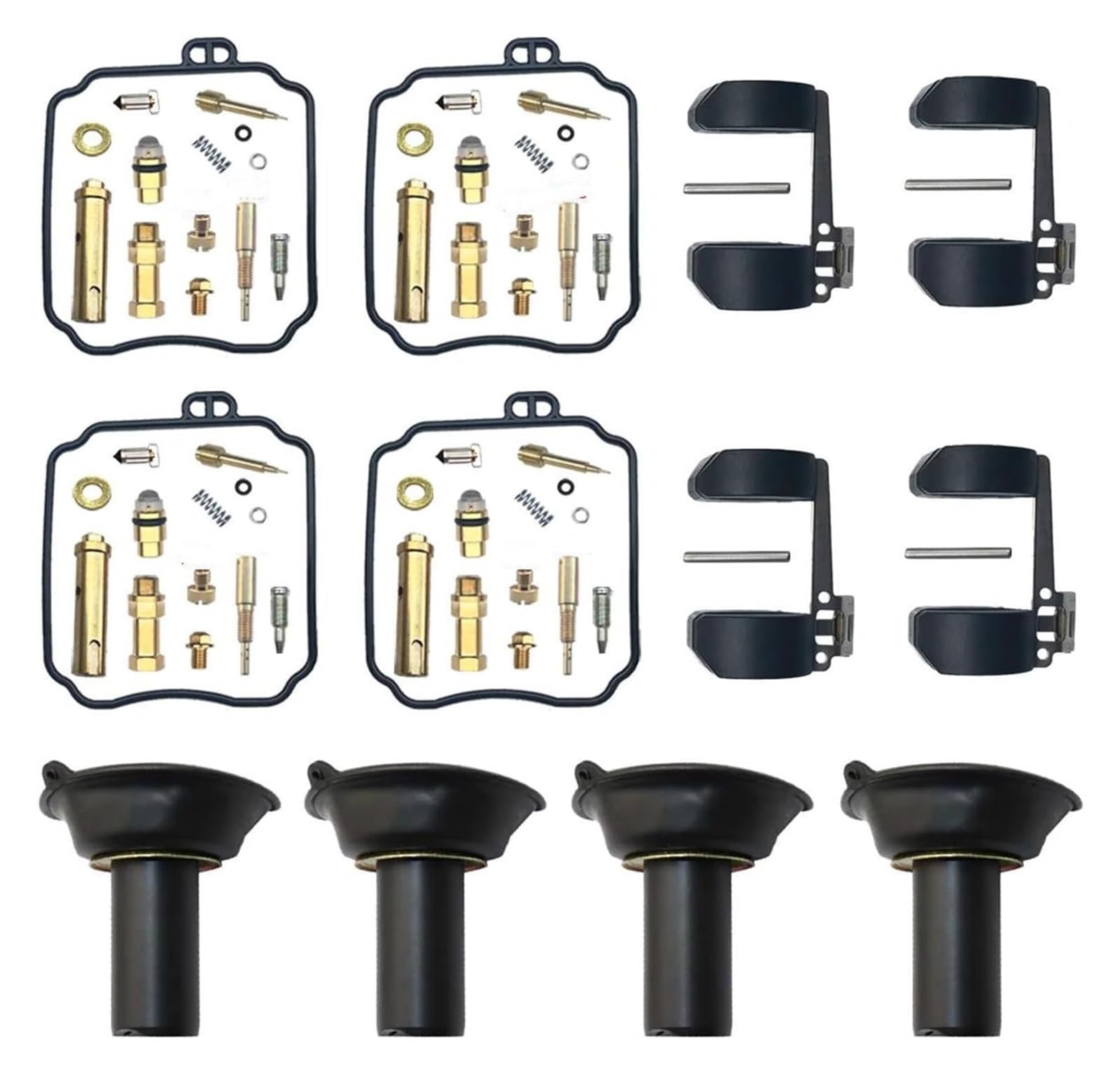 Vergaser Reparatursatz Für Y&amaha XJS XJN Für Diversion XJ600S XJ600N XJ600 1996-2002 Motorrad Vergaser Reparatur Rebuild Teile Carb Kits(Set 1) von FNCVTM