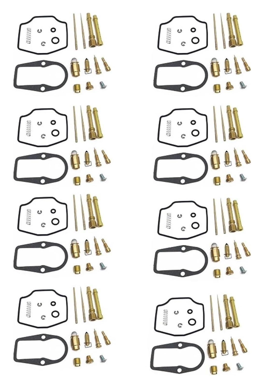 Vergaser Reparatursatz Für Y&amaha XT600 XT600E XT600K 3TB 1990-1992 XT 600 EK 600E 600K Motorradvergaser Reparatur Schwimmende Nadeldichtungsteile(8sets Kit) von FNCVTM