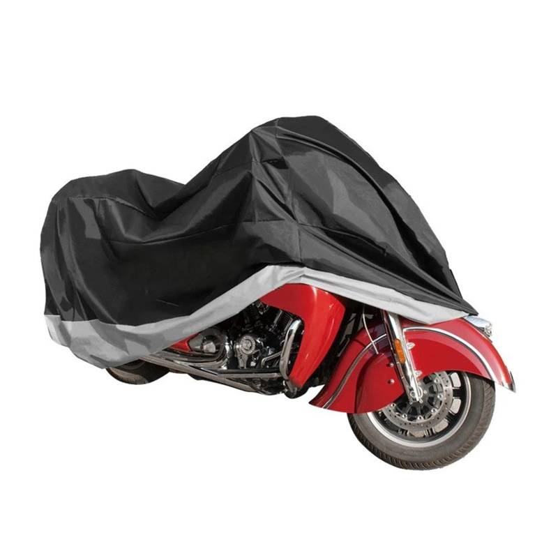 Auto Motorradabdeckung Wasserdicht Rollerabdeckung Staubdicht Winddicht Langlebig Diebstahlschutz Schlossloch M-4XL 210D Oxford Zubehör(3XL) von FNERRMEVC