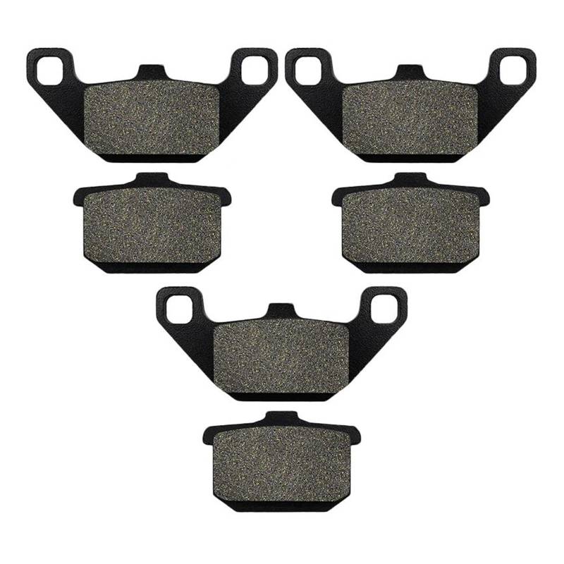 Bremsbelagsatz Bremsbeläge Für Kawasaki ZG1200 Für Voyager 1986–2003 GTR 1000 ZG1000 1986–1993 VN1500 Für Vulcan 1988–1995(3 Paare) von FNERRMEVC