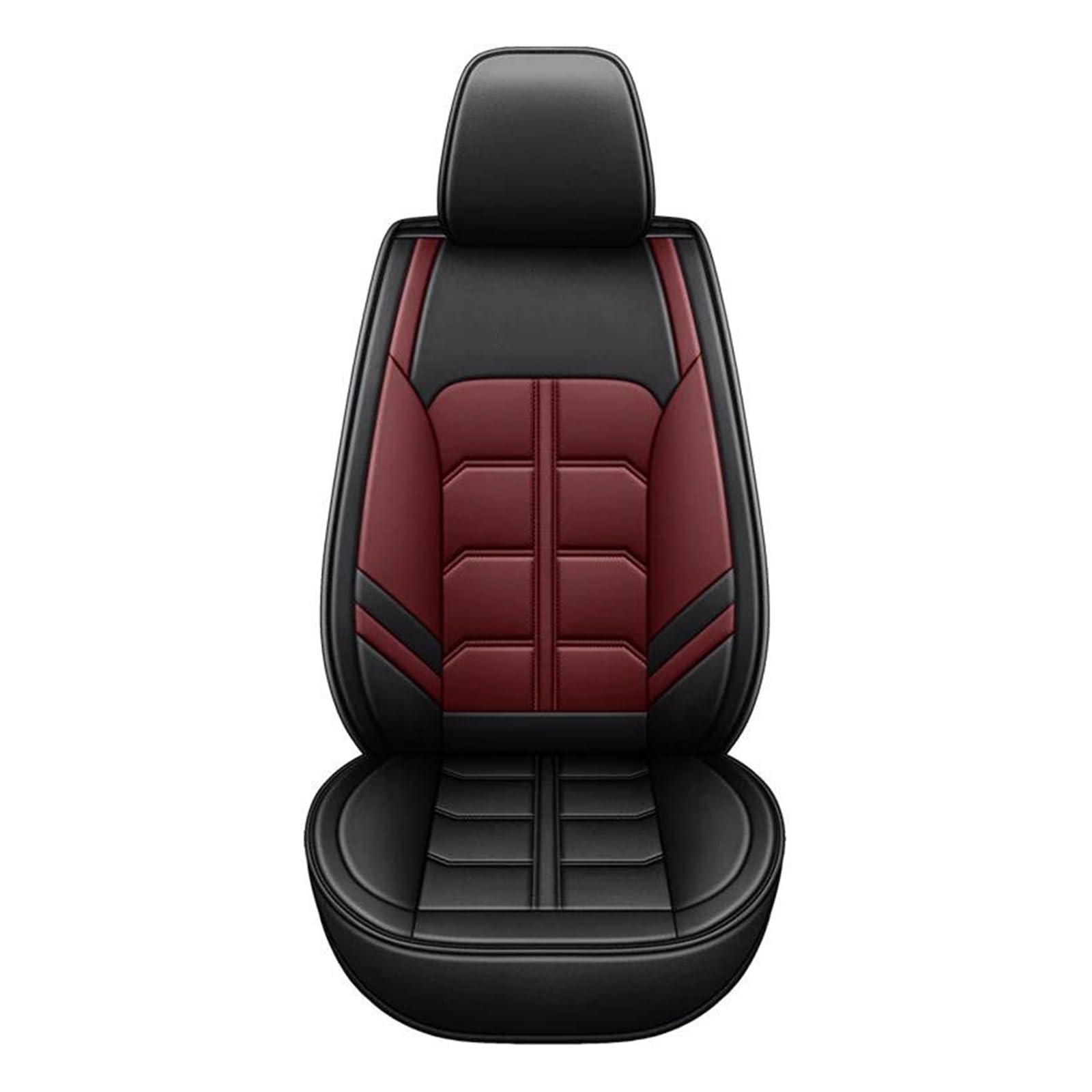 FNERRMEVC Sitzbezüge Autositzbezüge Für Hyundai I30 Ix35 Für Kona I40 Für Ioniq 5 I20 Für Tucson Für Elantra Coupe Universalzubehör Autositzschutz(1 Stück-Weinrot) von FNERRMEVC