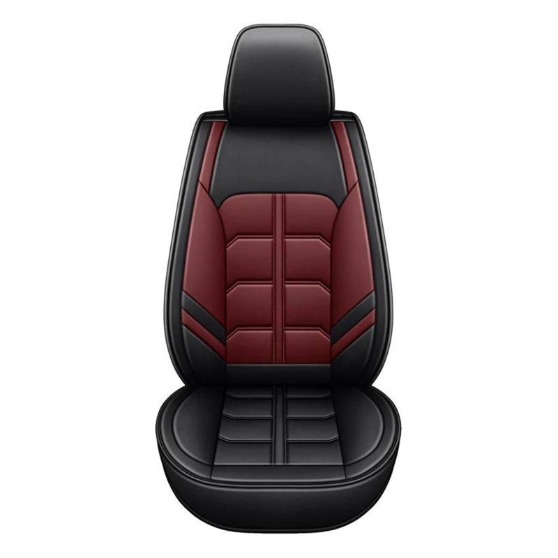 FNERRMEVC Sitzbezüge Autositzbezüge Für Hyundai I30 Ix35 Für Kona I40 Für Ioniq 5 I20 Für Tucson Für Elantra Coupe Universalzubehör Autositzschutz(1 Stück-Weinrot) von FNERRMEVC