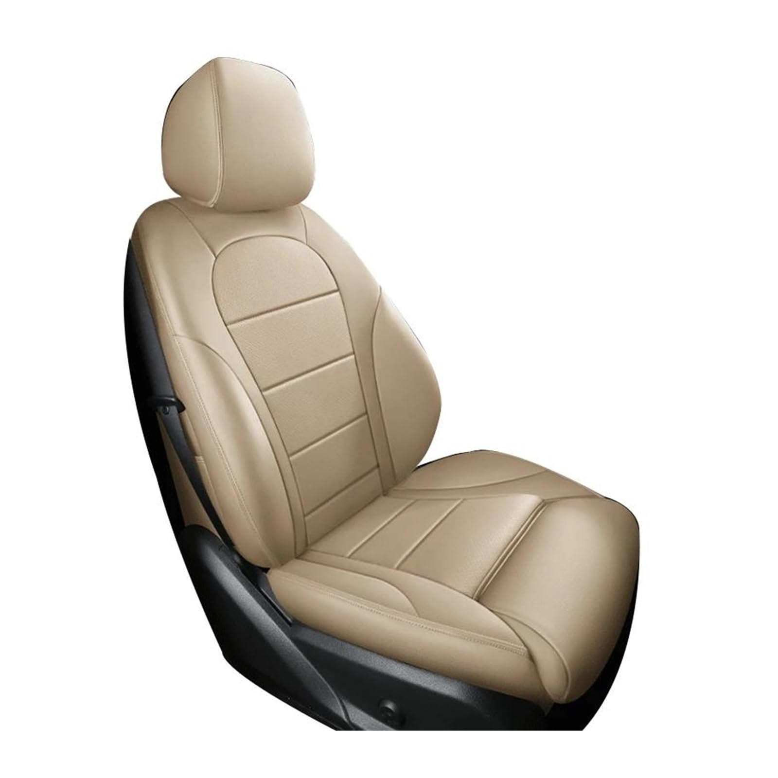 FNERRMEVC Sitzbezüge Autositzbezüge Für Volvo C30 C70 S60 S80 V40 V60 V90 Xc40 Xc60 Xc90 Autozubehör Autositzschutz(1 Stück-Beige) von FNERRMEVC
