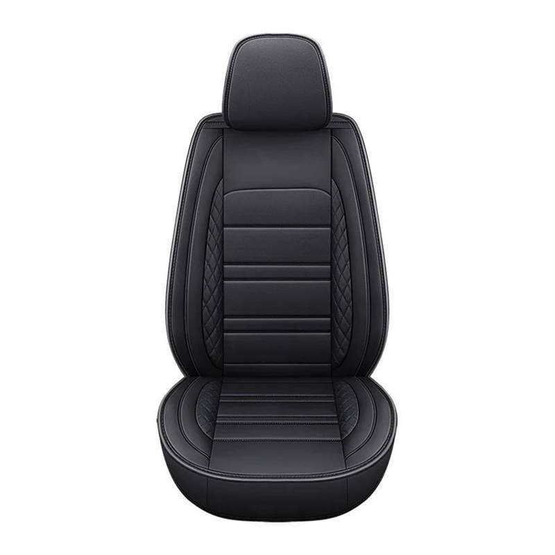 FNERRMEVC Sitzbezüge Autositzbezug Für N&issan Für Qashqai J11 Für Navara D40 Für Terrano 2 Für March Für X Trail Universalzubehör Autositzschutz(1 Stück-Schwarz) von FNERRMEVC