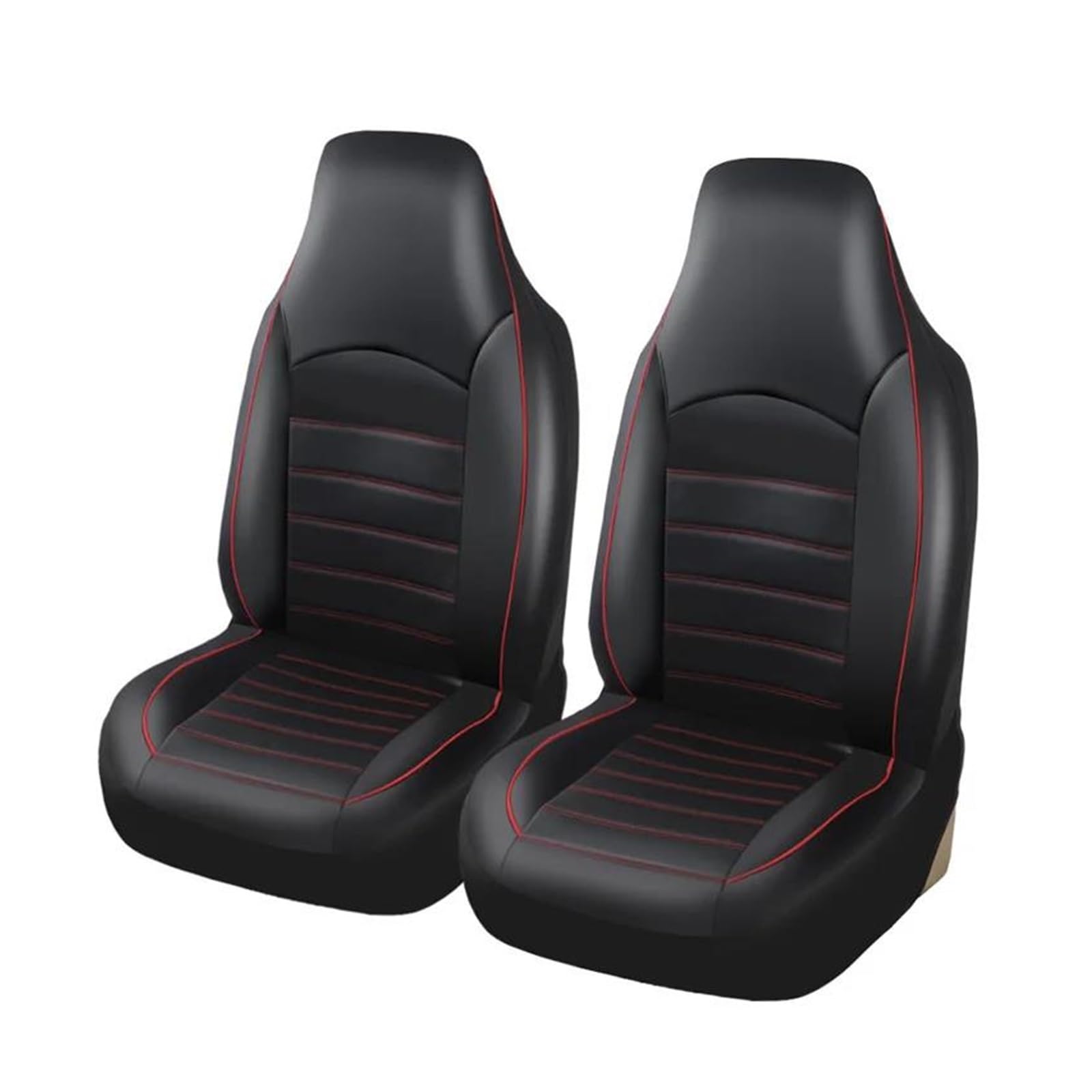 Sitzbezüge Für F&ord Für Ranger XLT 2001 Vordersitzbezüge Hoher Schalensitzbezug Autoinnenausstattung Autositzschutz(ROT-2 STÜCK) von FNERRMEVC