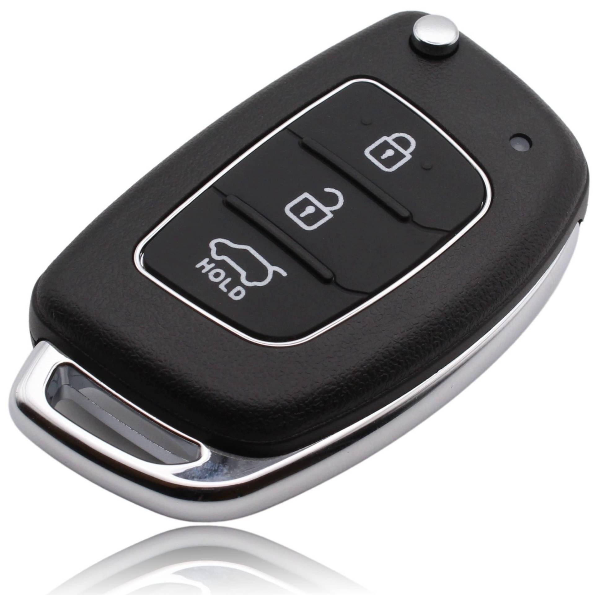 FOAMO Schlüssel Gehäuse Reparatursatz passend für Hyundai 3-Tasten Schlüssel Cover Typ-1 3JA von FOAMO