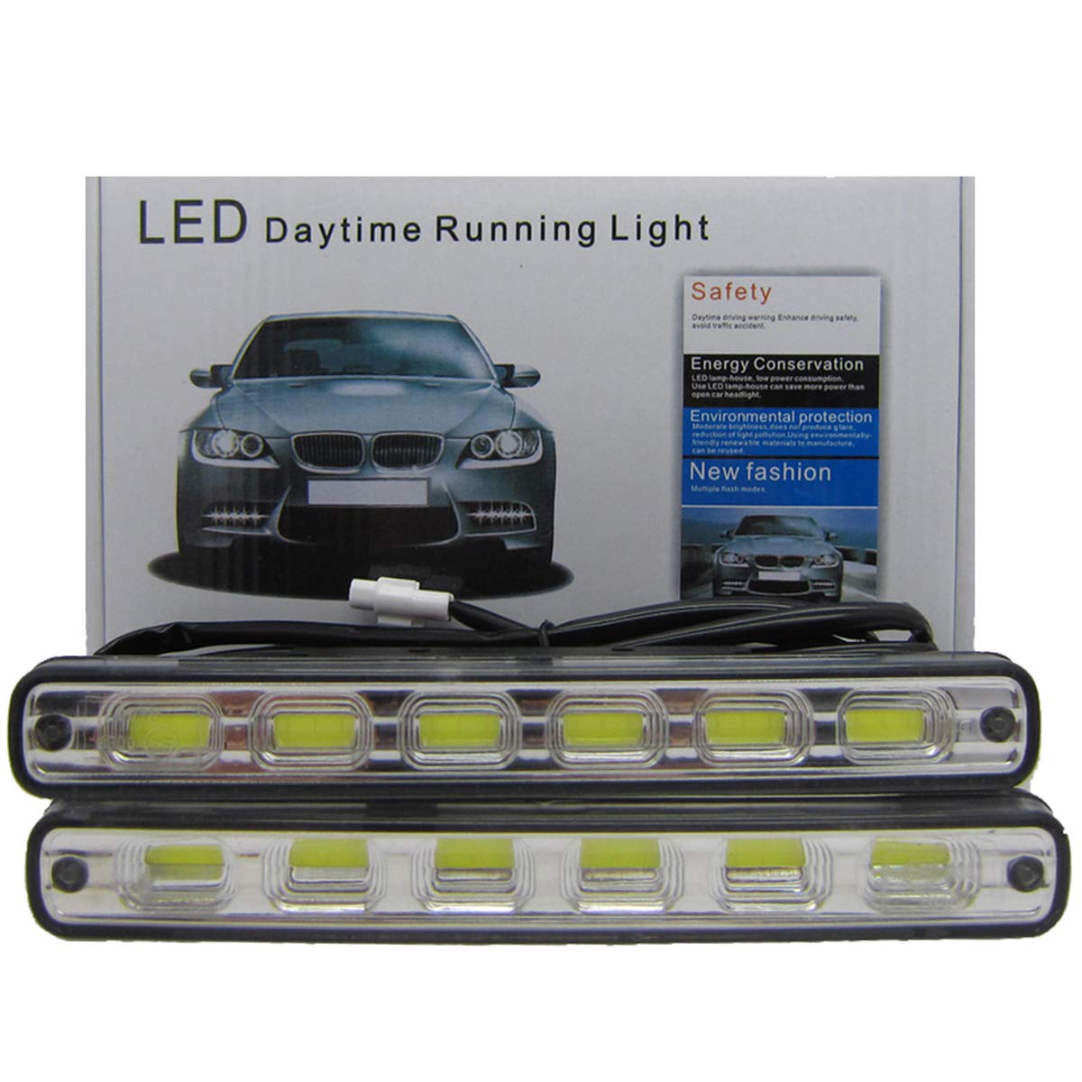 FOLGEMIR LED Tagfahrlicht, 12V DC Tagfahrleuchten, 6x COB Scheinwerfer, 12W, 6000K Weiß FOLGEMIR LED Tagfahrlicht, 12V DC Tagfahrleuchten, 6x COB Scheinwerfer, 12W, 6000K Weiß von FOLGEMIR
