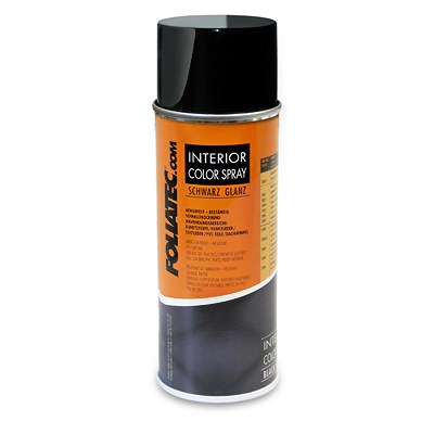 Foliatec 400 ml INTERIOR Color Spray schwarz glänzend [Hersteller-Nr. 2003] von FOLIATEC