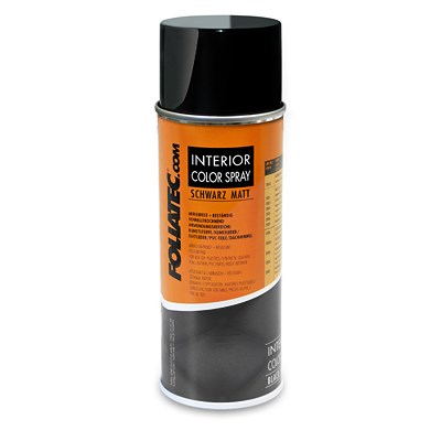 Foliatec 400 ml INTERIOR Color Spray schwarz matt [Hersteller-Nr. 2002] von FOLIATEC