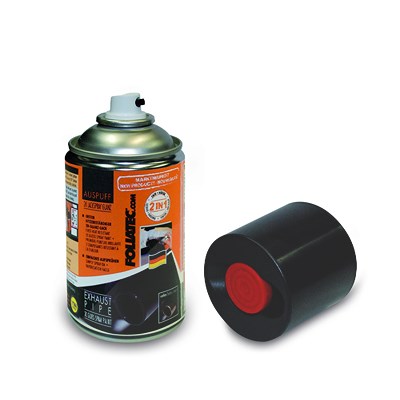 Foliatec 1x 250ml Auspuff 2K Lackspray schwarz glänzend [Hersteller-Nr. 2125] von FOLIATEC