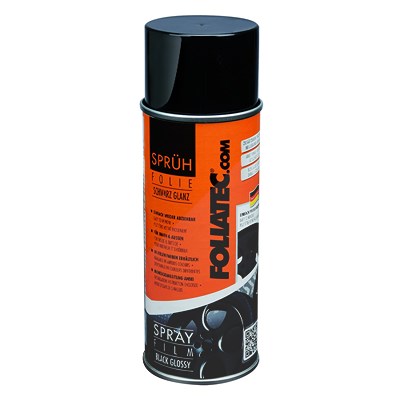 Foliatec 1x 400ml Sprühfolie schwarz glänzend [Hersteller-Nr. 2036] von FOLIATEC