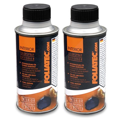 Foliatec 2x 125 ml Interior Color Spray Entfernerlösung farblos von FOLIATEC