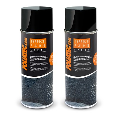 Foliatec 2x 400 ml Teppich Farbspray, schwarz matt von FOLIATEC
