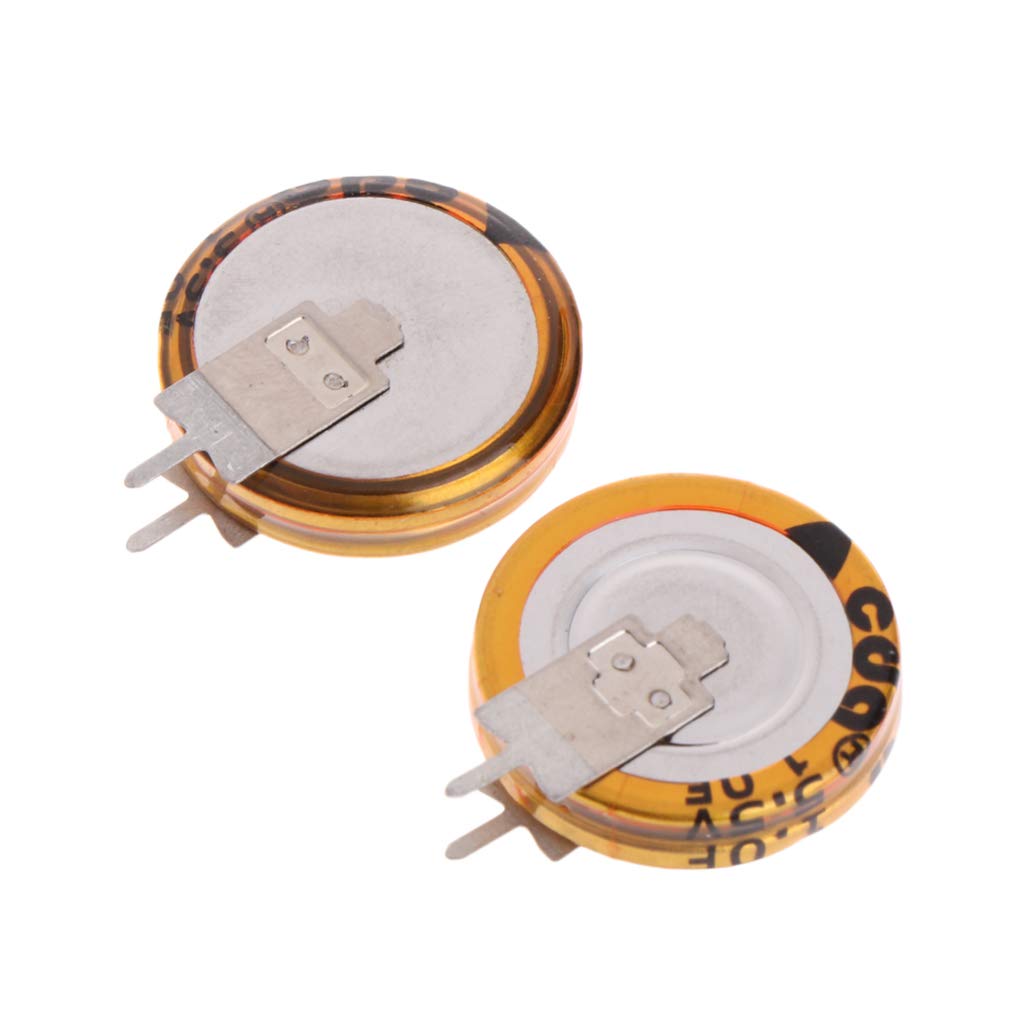 2 Stück 5 5 V 1 0 F Superkondensator V Typ Taste Für Smart 5 Mm Kondensator 2 Stück 5 5 V 1 0 F Superkondensator V Typ Taste Für Smart 5 Mm Kondensator von FOLODA