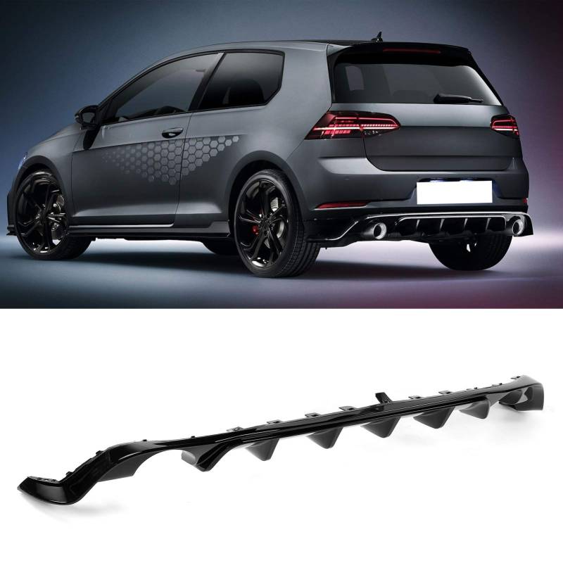 Heckstoßstange Diffusor , Heckdiffusor für MK7 . 5 Verbessern die aerodynamische Leistung Hochtemperatur und wetterfest für MK7 . 5 Facelift 2017 2020 von FOLOSAFENAR
