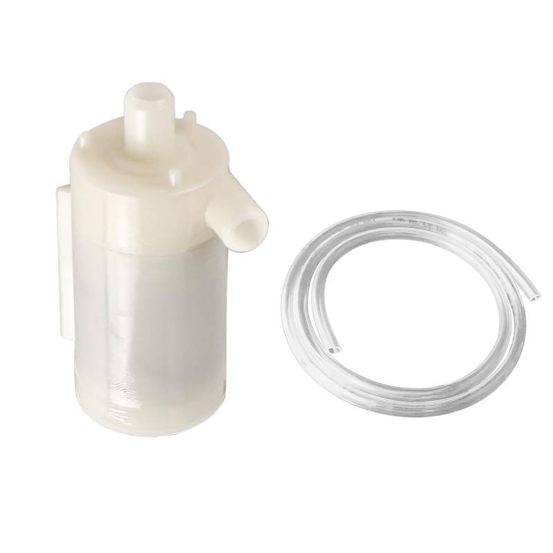 FONGKNOX Mikro-Tauchpumpe, Mini-Wasserpumpe, 3 V, 5 V, weiß, Mikro-Tauchmotorpumpe mit transparentem Vinylschlauch, flexiblem PVC-Schlauch für Fischtank, Springbrunnen, Aquarium, Garten von FONGKNOX