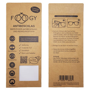 FOOGY ANTIBESCHLAGS- UND REINIGUNGSTUCH Foogy von Foogy