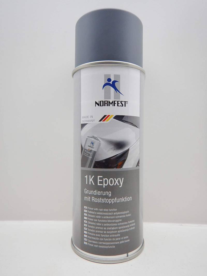 1K EPOXY GRUNDIERFÜLLER Lack GRUNDIERUNG FÜLLER MIT ROSTSTOPPFUNKTION 400ML (6) von FORCH