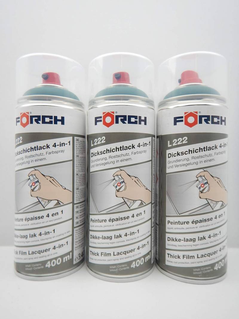 FORCH 4 in 1 RAL 6004 BLAUGRÜN GRÜN BLAU DICKSCHICHTLACK Lack Spray SPRAYDOSE (3) von FORCH
