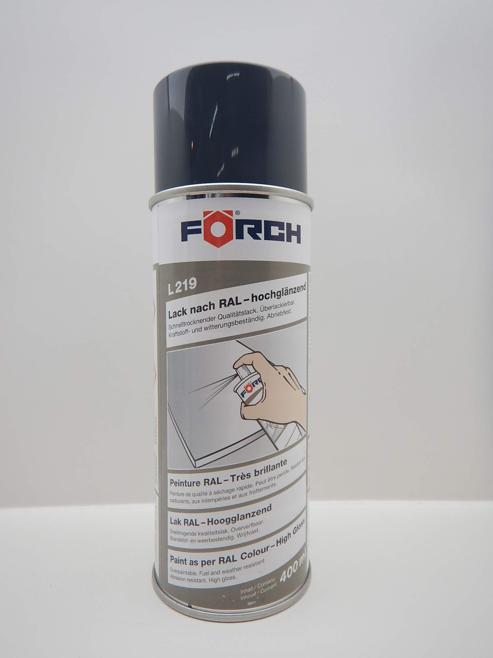 FORCH ANTHRAZITGRAU RAL 7016 Lack LACKSPRAY Spray SPRAYDOSE GLÄNZEND 400ML (1) von FORCH