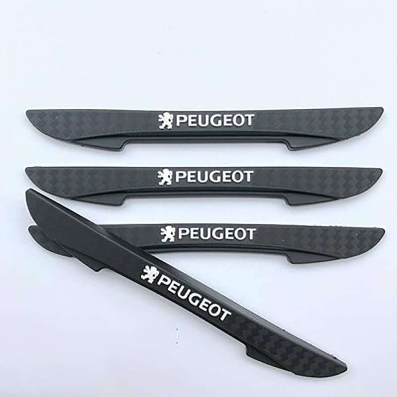4Pcs Auto Türkantenschutz Aufkleber, Für Peugeot 208 308 408 508 2008 4008 5008 GT GTLine RCZ Rifter Türkantenschoner Selbstklebende Auto Türkantenschoner Auto Antikollisionsstreifen von FORINC