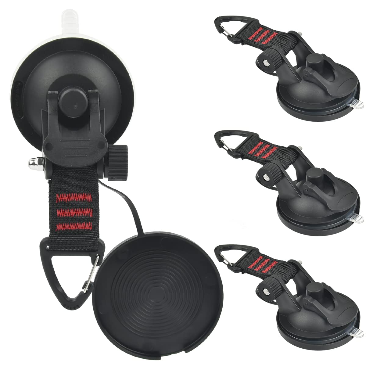 FOROREH 4 Stück Saugnapf Anker Multifunktionales Auto-Saugnapfhakenset Camping Planen Zubehör Saugnapf mit Befestigung Wohnmobil, Haushalt, Werkstatt Saugnapf Befestigung Haken FOROREH 4 Stück Saugnapf Anker Multifunktionales Auto-Saugnapfhakenset Camping Planen Zubehör Saugnapf mit Befestigung Wohnmobil, Haushalt, Werkstatt Saugnapf Befestigung Haken von FOROREH