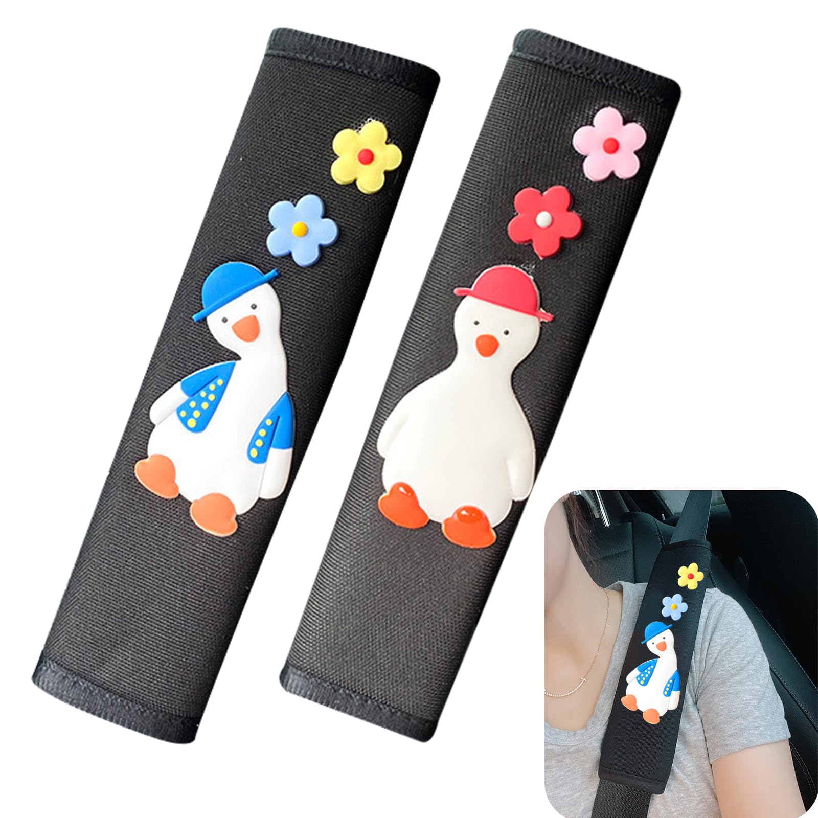 FOSDICK 2 Stück Enten Sicherheitsgurt Polster, Niedlich Gurtpolster Kinder, Autogurt Polster Atmungsaktiv, Schützt Ihren Hals Gurtpolster Auto, Gurtschoner Kinder Auto für Kinder, Erwachsene FOSDICK 2 Stück Enten Sicherheitsgurt Polster, Niedlich Gurtpolster Kinder, Autogurt Polster Atmungsaktiv, Schützt Ihren Hals Gurtpolster Auto, Gurtschoner Kinder Auto für Kinder, Erwachsene von FOSDICK