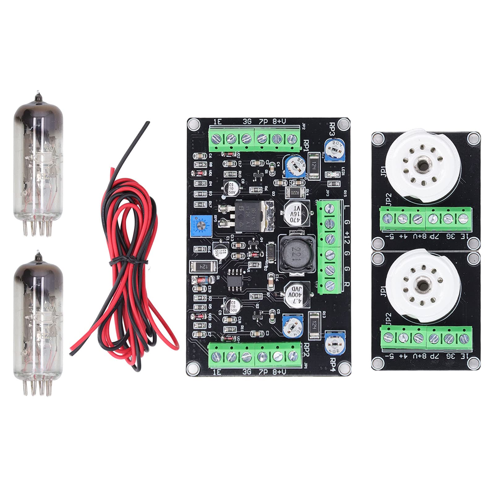 Zweikanal-Vakuumröhren-Treiberplatine, Leichtes Mutifuctional-Elektronenröhren-Treiberplatinen-Kit 6E2 Dual-Way-Vakuumröhren-Pegelanzeige-Treiberplatine DIY-Set, für Audio, Industrieausrüstung Usw Zweikanal-Vakuumröhren-Treiberplatine, Leichtes Mutifuctional-Elektronenröhren-Treiberplatinen-Kit 6E2 Dual-Way-Vakuumröhren-Pegelanzeige-Treiberplatine DIY-Set, für Audio, Industrieausrüstung Usw von FOUF