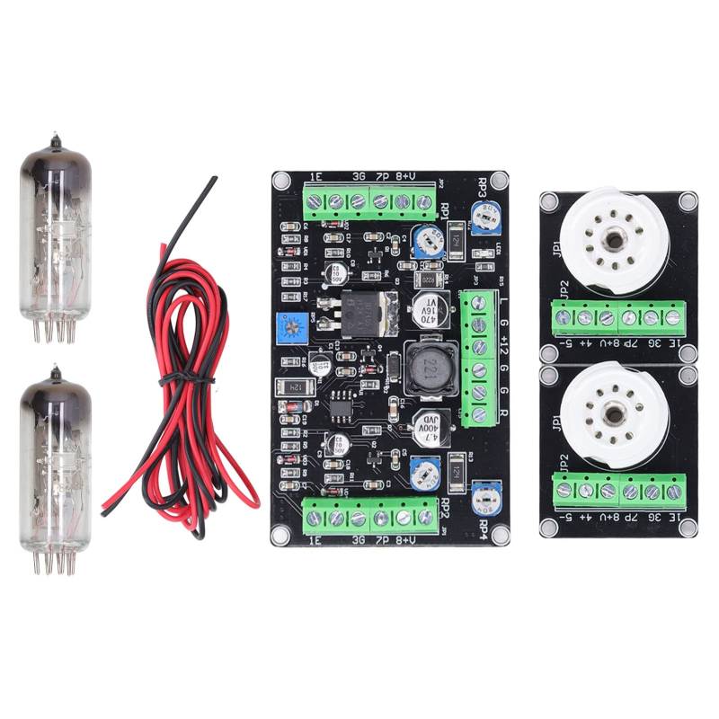 Zweikanal-Vakuumröhren-Treiberplatine, Leichtes Mutifuctional-Elektronenröhren-Treiberplatinen-Kit 6E2 Dual-Way-Vakuumröhren-Pegelanzeige-Treiberplatine DIY-Set, für Audio, Industrieausrüstung Usw von FOUF