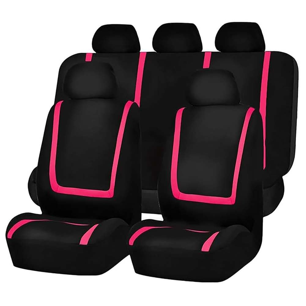 FOWURB Auto SitzbezüGe Sets FüR Citroen C5 Aircross SUV 2012-2025, Leinen Stoff AutositzbezüGe SchonbezüGe Sitzbezug Vorne Und Hinten Atmungsaktiv ZubehöR,F/Pink FOWURB Auto SitzbezüGe Sets FüR Citroen C5 Aircross SUV 2012-2025, Leinen Stoff AutositzbezüGe SchonbezüGe Sitzbezug Vorne Und Hinten Atmungsaktiv ZubehöR,F/Pink von FOWURB