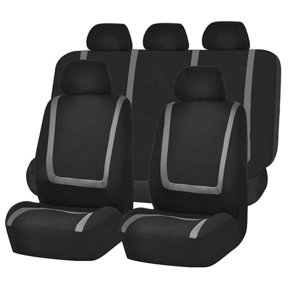 FOWURB Auto SitzbezüGe Sets FüR Ford Maverick 2022-2025, Leinen Stoff AutositzbezüGe SchonbezüGe Sitzbezug Vorne Und Hinten Atmungsaktiv ZubehöR,C/Grey FOWURB Auto SitzbezüGe Sets FüR Ford Maverick 2022-2025, Leinen Stoff AutositzbezüGe SchonbezüGe Sitzbezug Vorne Und Hinten Atmungsaktiv ZubehöR,C/Grey von FOWURB