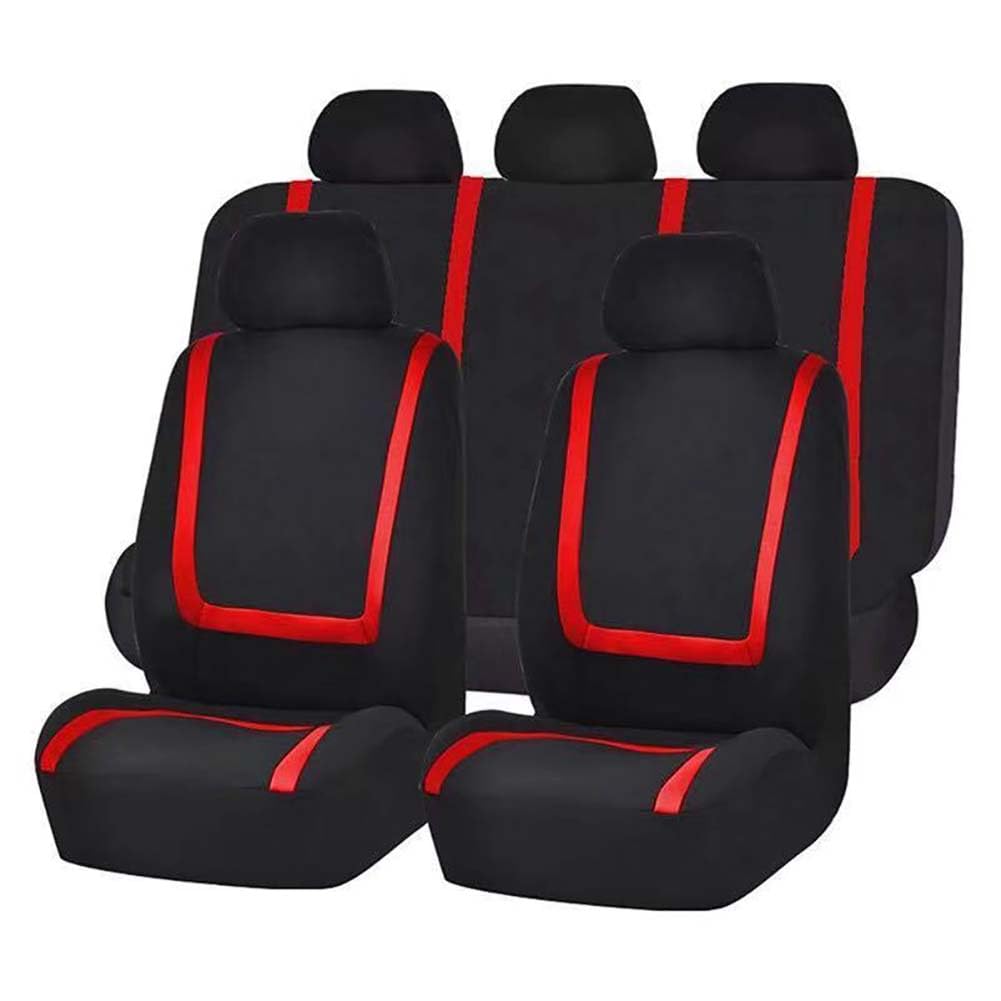 FOWURB Auto SitzbezüGe Sets FüR Toyota Starlet 2012-2025, Leinen Stoff AutositzbezüGe SchonbezüGe Sitzbezug Vorne Und Hinten Atmungsaktiv ZubehöR,D/Red FOWURB Auto SitzbezüGe Sets FüR Toyota Starlet 2012-2025, Leinen Stoff AutositzbezüGe SchonbezüGe Sitzbezug Vorne Und Hinten Atmungsaktiv ZubehöR,D/Red von FOWURB